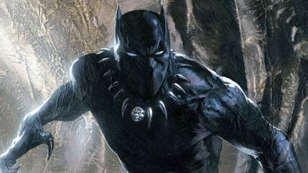 Black Panther Wearing His Suits