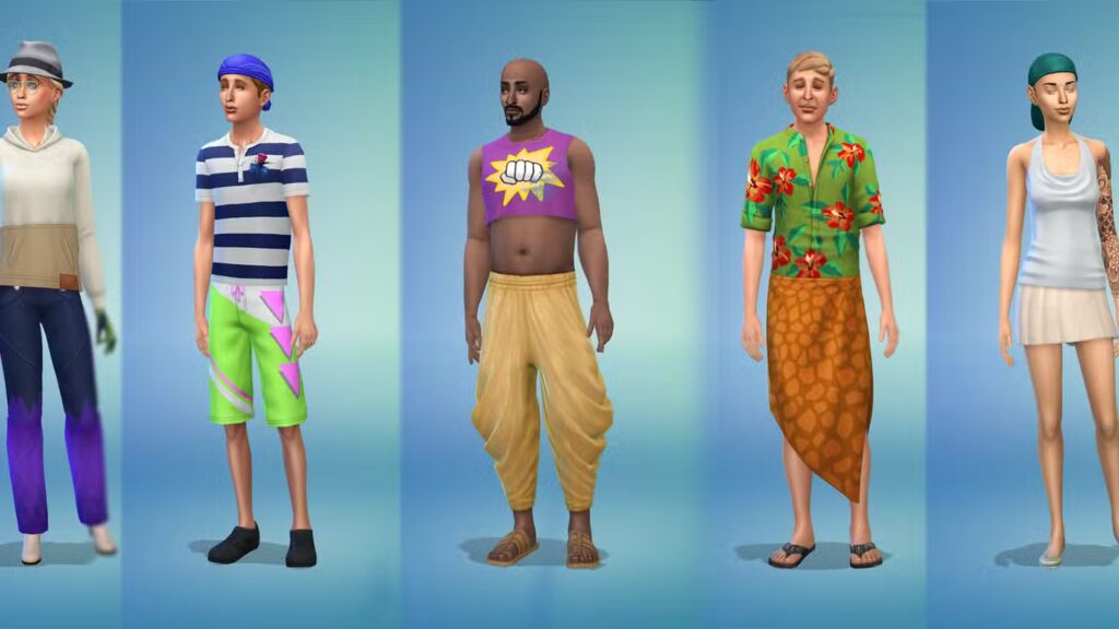 the sims 4 base game townies hot and cold weather outfit