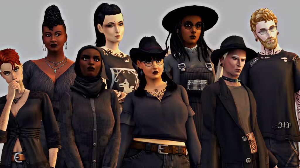 the sims 4 casual goth townies